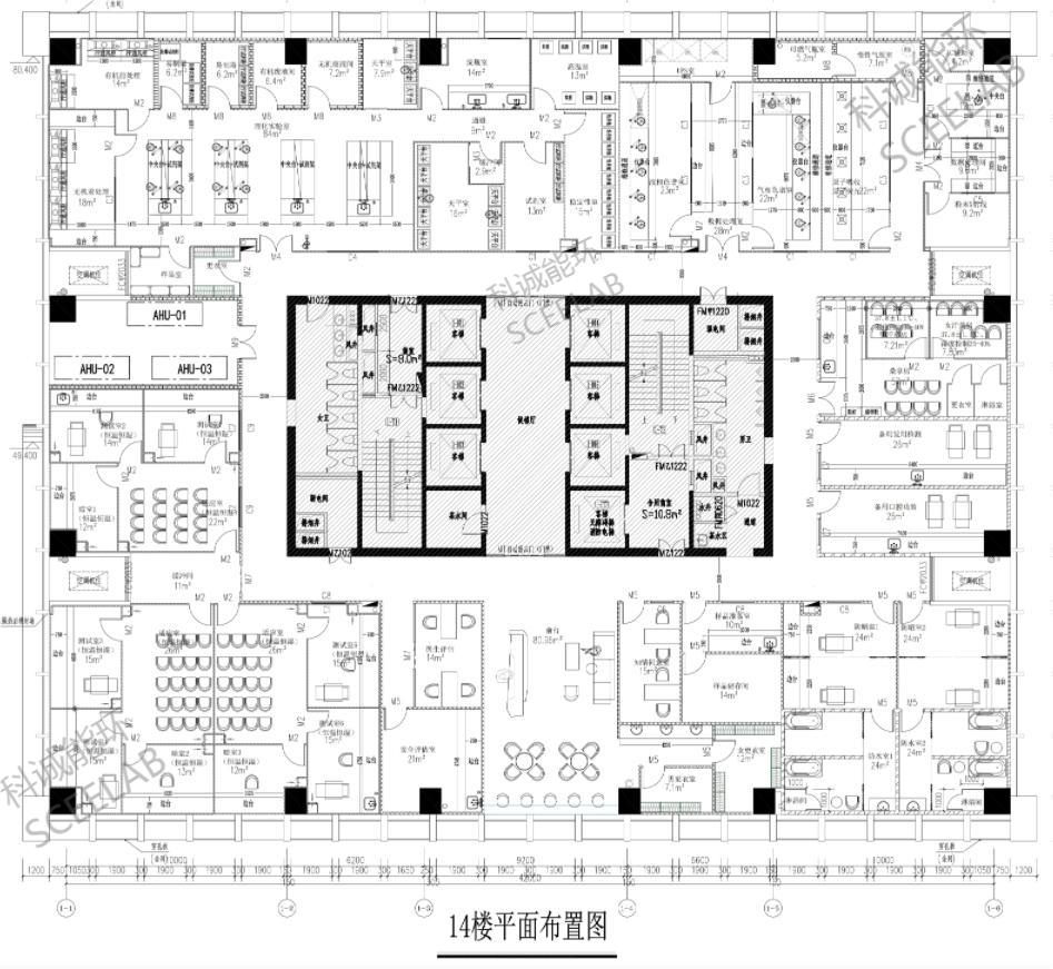 科研單位實驗室平面圖